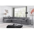 Meridian Furniture Comfy Grey Velvet 5-Pc. Modular Sectional
