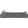 Meridian Furniture Comfy Grey Velvet 5-Pc. Modular Sectional
