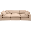 Meridian Furniture Comfy Beige Velvet 6-Pc. Modular Sectional