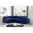 Meridian Furniture Comfy Navy Velvet 4-Pc. Modular Sectional