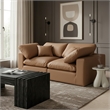 Meridian Furniture Comfy Cognac Vegan Leather 2-Pc. Modular Sofa