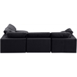 Meridian Furniture Comfy Black Velvet 4-Pc. Modular Sectional
