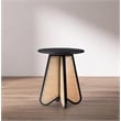 Meridian Furniture Butterfly Black Oak Veneer Top End Table