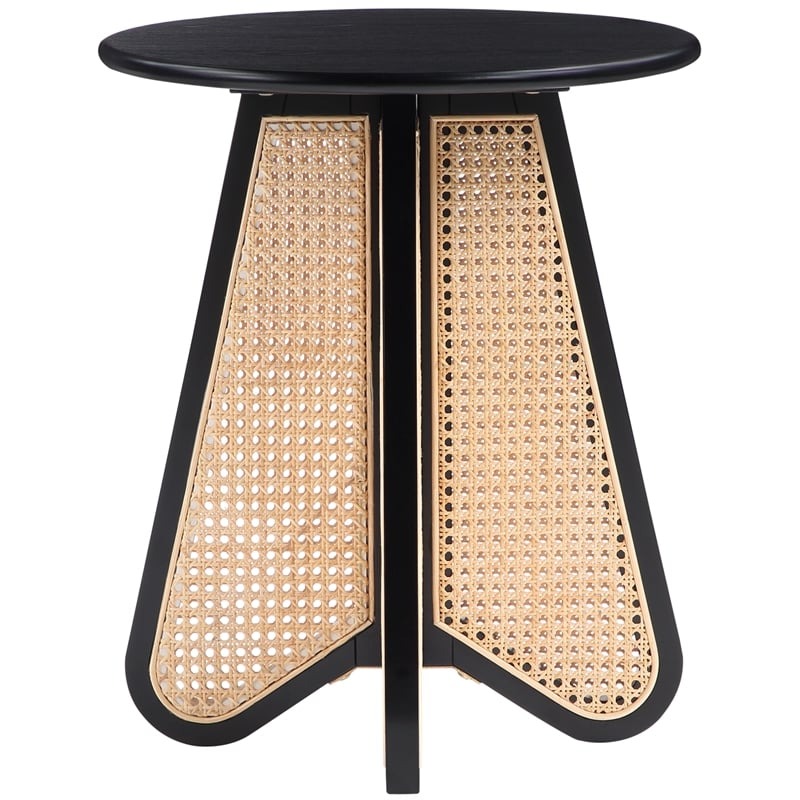 Meridian Furniture Butterfly Black Oak Veneer Top End Table