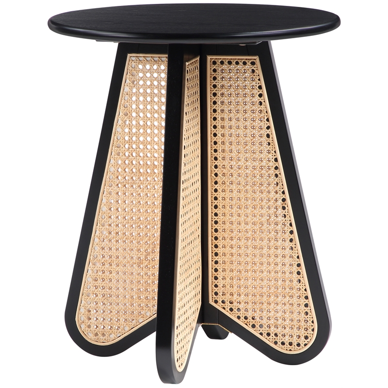 Meridian Furniture Butterfly Black Oak Veneer Top End Table