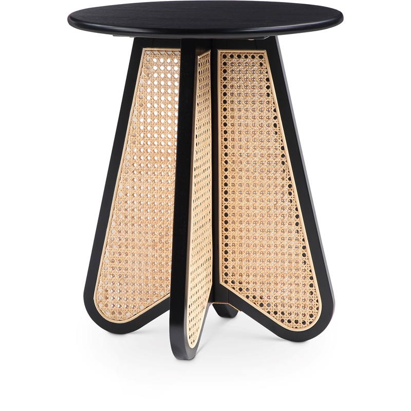 Meridian Furniture Butterfly Black Oak Veneer Top End Table