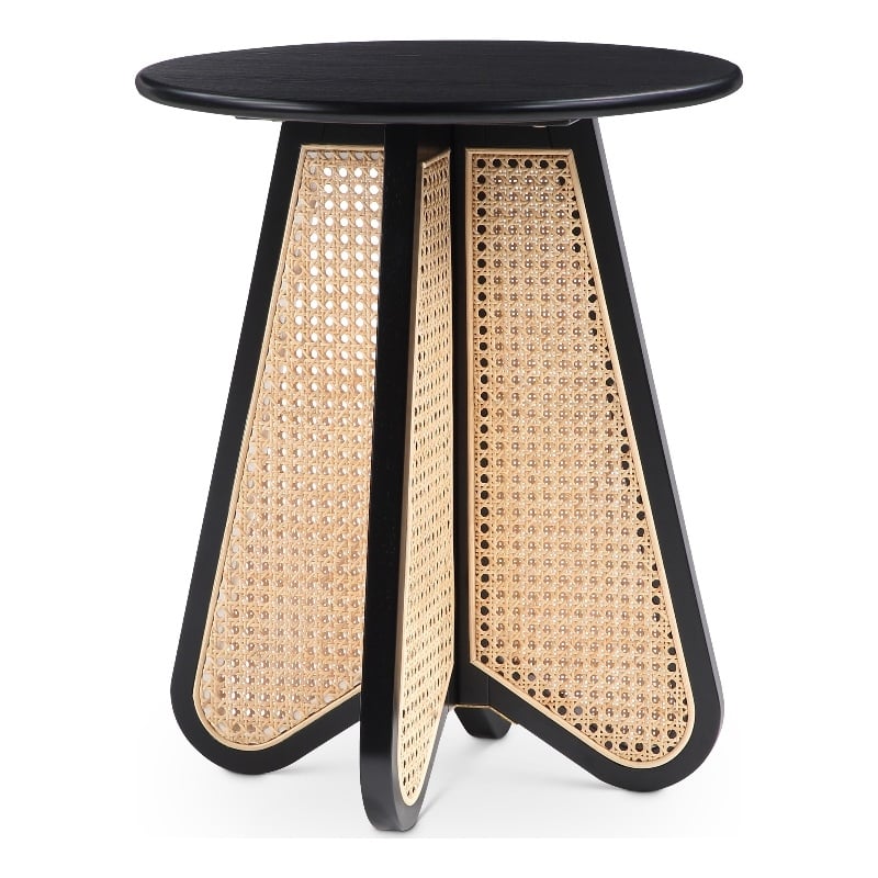 Meridian Furniture Butterfly Black Oak Veneer Top End Table