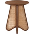 Meridian Furniture Butterfly Walnut Oak Veneer Top End Table