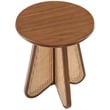 Meridian Furniture Butterfly Walnut Oak Veneer Top End Table