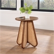 Meridian Furniture Butterfly Walnut Oak Veneer Top End Table