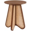 Meridian Furniture Butterfly Walnut Oak Veneer Top End Table