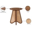 Meridian Furniture Butterfly Walnut Oak Veneer Top End Table