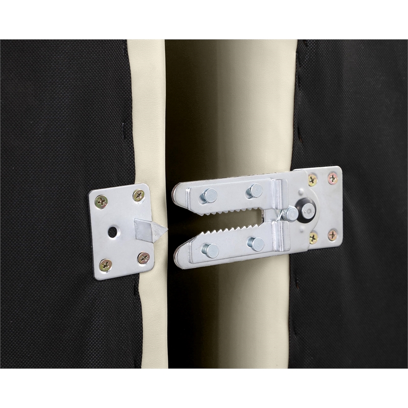 Meridian Furniture Comfy Cream Vegan Leather Armless Chair