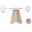 Meridian Furniture Butterfly White Oak Veneer Top End Table