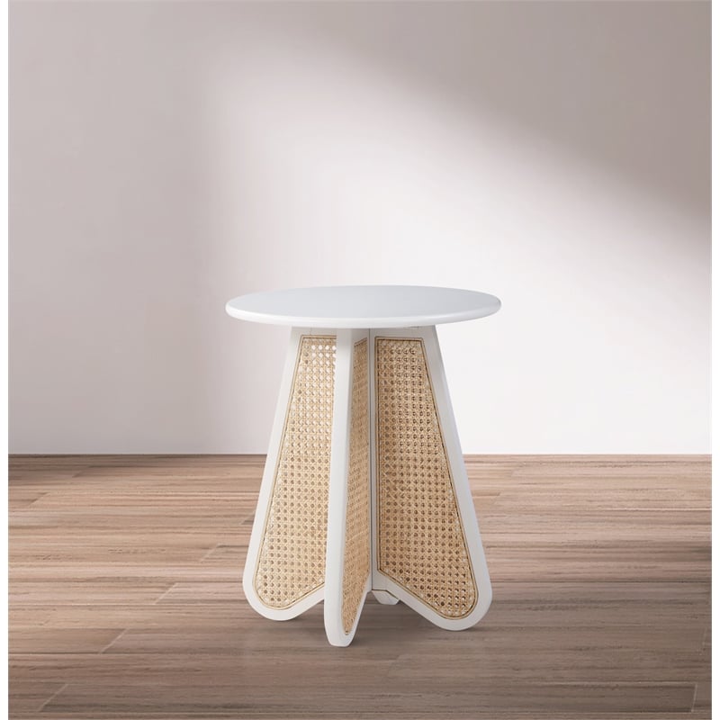 Meridian Furniture Butterfly White Oak Veneer Top End Table