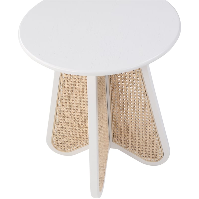 Meridian Furniture Butterfly White Oak Veneer Top End Table