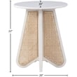 Meridian Furniture Butterfly White Oak Veneer Top End Table
