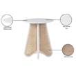 Meridian Furniture Butterfly White Oak Veneer Top End Table