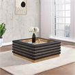 Meridian Furniture Rory Black Vegan Leather Coffee Table