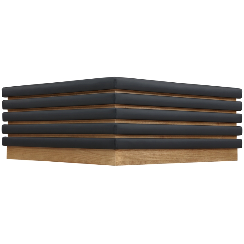 Meridian Furniture Rory Black Vegan Leather Coffee Table