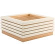 Meridian Furniture Rory Cream Vegan Leather Coffee Table
