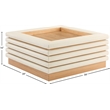 Meridian Furniture Rory Cream Vegan Leather Coffee Table