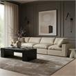 Meridian Furniture Comfy Cream Vegan Leather 4-Pc. Modular Sofa