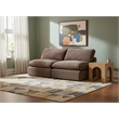 Meridian Furniture Comfy Brown Velvet 2-Pc. Modular Sofa