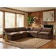 Meridian Furniture Comfy Brown Velvet 5-Pc. Modular Sectional