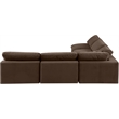Meridian Furniture Comfy Brown Velvet 5-Pc. Modular Sectional