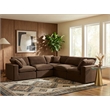 Meridian Furniture Comfy Brown Velvet 5-Pc. Modular Sectional