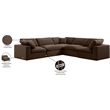 Meridian Furniture Comfy Brown Velvet 5-Pc. Modular Sectional