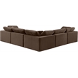 Meridian Furniture Comfy Brown Velvet 5-Pc. Modular Sectional