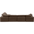 Meridian Furniture Comfy Brown Velvet 5-Pc. Modular Sectional