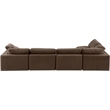 Meridian Furniture Comfy Brown Velvet 5-Pc. Modular Sectional