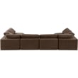 Meridian Furniture Comfy Brown Velvet 6-Pc. Modular Sectional