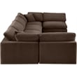 Meridian Furniture Comfy Brown Velvet 6-Pc. Modular Sectional