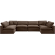 Meridian Furniture Comfy Brown Velvet 6-Pc. Modular Sectional