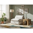 Meridian Furniture Comfy Cream Velvet Armless Chair