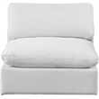 Meridian Furniture Comfy Cream Velvet Armless Chair