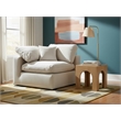 Meridian Furniture Comfy Cream Velvet Corner Chair