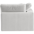 Meridian Furniture Comfy Cream Velvet Corner Chair