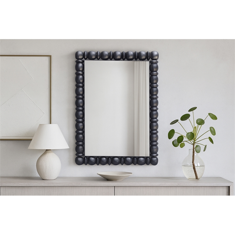 Meridian Furniture Aubrey Black Mirror