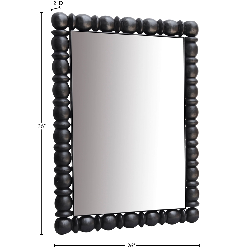 Meridian Furniture Aubrey Black Mirror