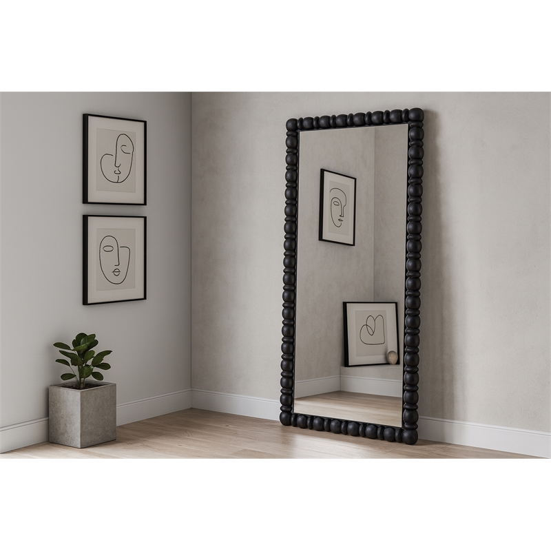 Meridian Furniture Aubrey Black Mirror