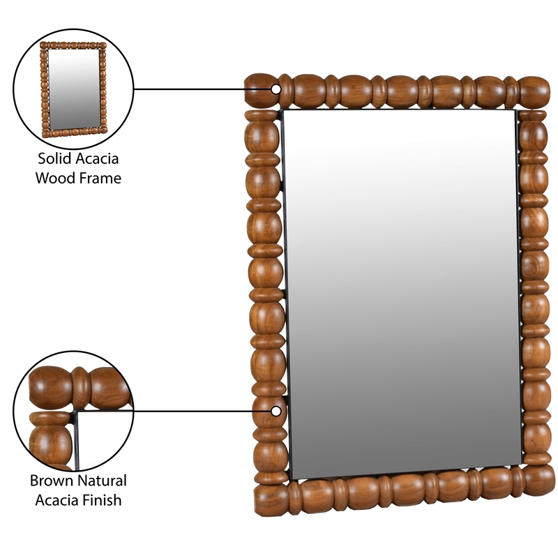 Meridian Furniture Aubrey Brown Mirror