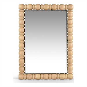 Meridian Furniture Aubrey Bleached Natural Oak Mirror