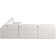 Meridian Furniture Ease Cream Fabric Modular Sectional