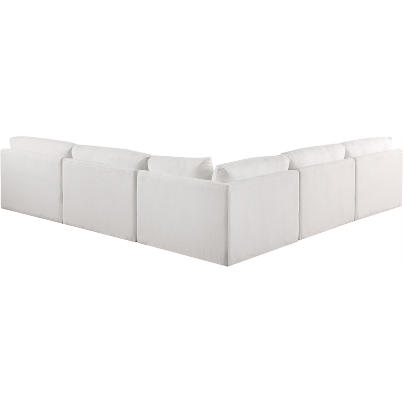 Meridian Furniture Ease Cream Fabric Modular Sectional