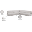 Meridian Furniture Ease Cream Fabric Modular Sectional